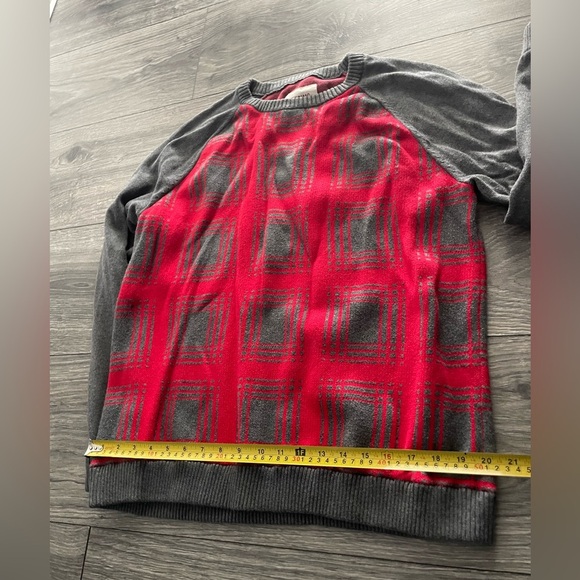 MOSSIMO Supply Red and Gray Crewneck Sweater Size XL/TG - Picture 5 of 5